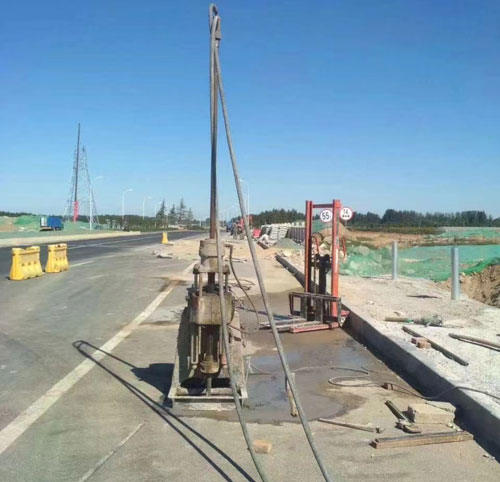 定远公路高聚物注浆加固